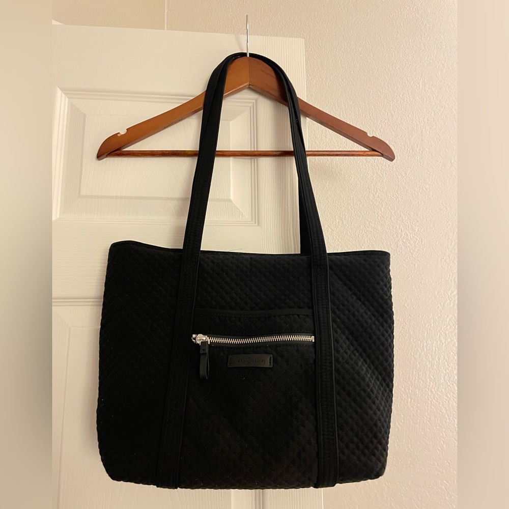 Vera Bradley black shoulder tote